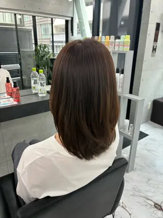 セミロング カラー ヘアアレンジ Endearing 🌟銀座のヘアスタイル