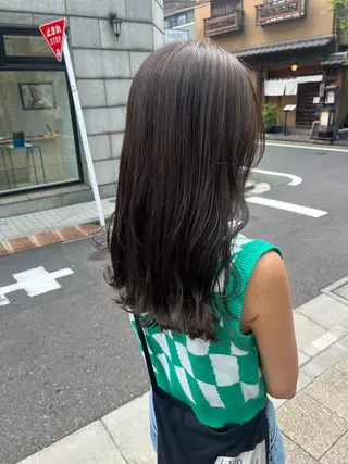 セミロング カラー ✨透明感カラー✨ 🦖佐々木未来🦕のヘアスタイル