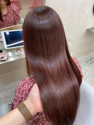 ロング カラー 新宿/韓国ヘア 中明度カラー/かやのヘアスタイル