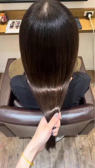ロング パーマ 美髪矯正 KASUMIのヘアスタイル