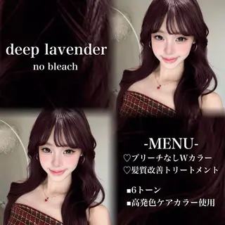 ロング カラー 💗愛され暖色💗 ピンク/レッド💗のヘアスタイル