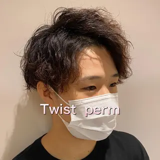 ショート パーマ メンズ 髪質改善美容師 個室サロン白金厚哉のヘアスタイル