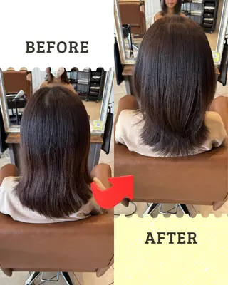 カラー 沖本 あやののヘアスタイル