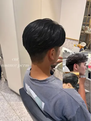 ショート メンズ 艶カラー&カット/ ほんだあみ (♡)のヘアスタイル