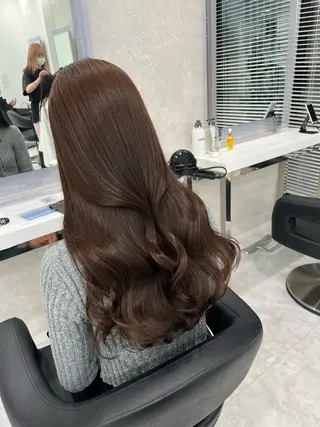 ロング カラー ヘアアレンジ 💓色落ちまで綺麗な 垢抜けカラー💓のヘアスタイル