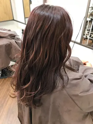 セミロング 豊中駅3分eha レッスンモデルのヘアスタイル