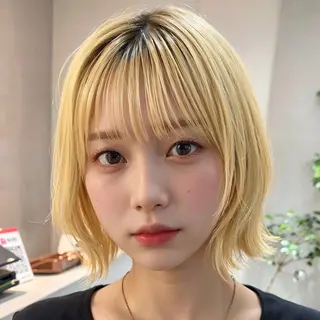 ミディアム 銀座美容師 末松知紘のヘアスタイル