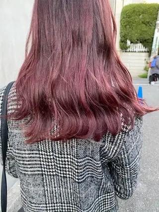セミロング カラー パーマ ヘアアレンジ メンズ キッズ ネイル マツエク・マツパ インナーカラー/ KANAのヘアスタイル