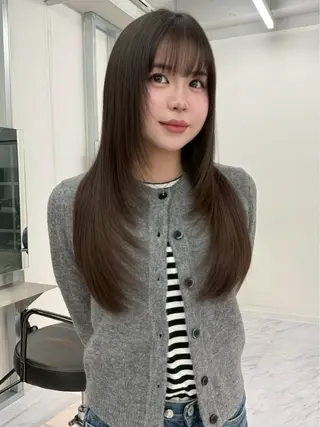 ロング ‎🤍髪質改善‎🤍 レイヤーカット‎🤍のヘアスタイル