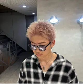 ショート カラー パーマ メンズ 🔥メンズ 特化🔥菊水皐暉🔥のヘアスタイル