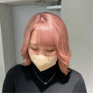 セミロング カラー 🤍haruna 🤍SUIのヘアスタイル
