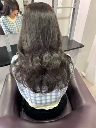 ロング カラー ベージュ透明感カラー 💟AYUMI💟のヘアスタイル