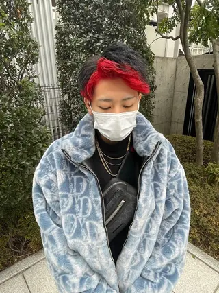 カラー メンズ 柔らかカラー/ 縮毛矯正YUTO🧋のヘアスタイル