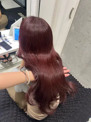 ロング りおな/髪質改善/ カラー /平尾のヘアスタイル