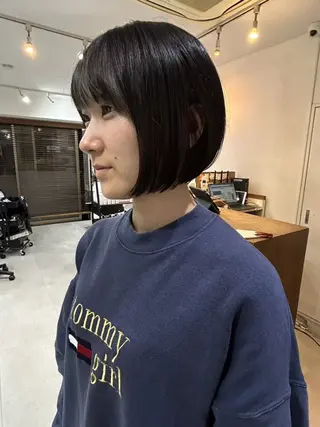 ショート ボブ人気No,1✨ TAME副店長のヘアスタイル