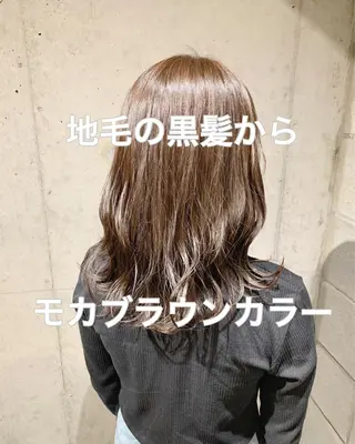 ミディアム カラー ✨森下 直弥✨ 店長🤩のヘアスタイル