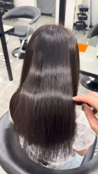 ロング りきと🦋河原町 縮毛矯正/艶カラーのヘアスタイル