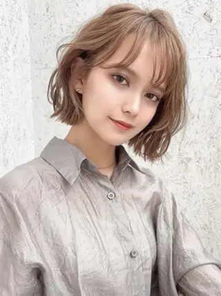 ショート 髪質改善✨透明感 カラー🫧KAORIのヘアスタイル