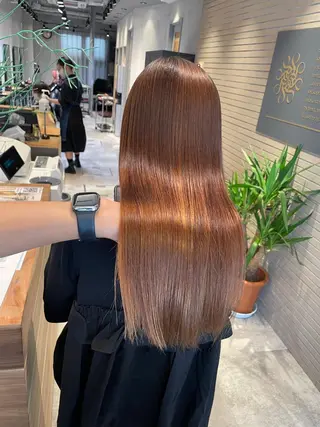 ロング パーマ ハイトーン×髪質改善 KENTAのヘアスタイル