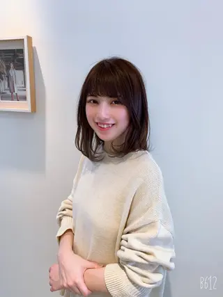ミディアム カラー 中尾 文哉のヘアスタイル