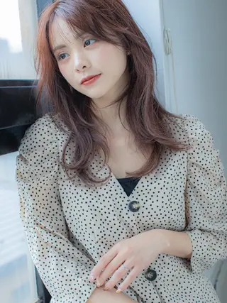 セミロング 土井 心愛のヘアスタイル