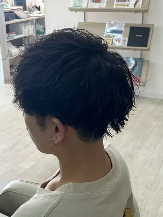 パーマ メンズ 石川 尚斗のヘアスタイル