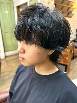 パーマ メンズ 小山 奈津のヘアスタイル