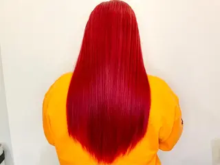 ロング カラー ヘアカラー&縮毛矯正 STAR☆RIVERのヘアスタイル