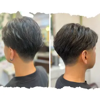 ショート パーマ メンズ 松 下のヘアスタイル