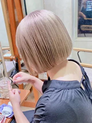 ミディアム カラー ケアブリーチ 髪質改善/池袋のヘアスタイル