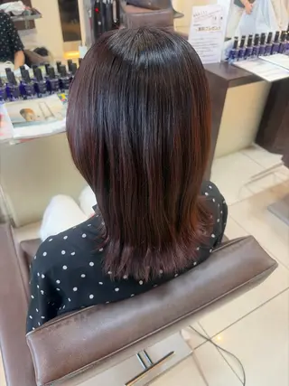 セミロング カラー 盛れるピンクカラー 🎀スパ　みき🎀のヘアスタイル