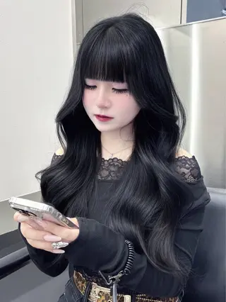 ロング カラー ⛓ワンホンレイヤー 🥀🖤/あいりのヘアスタイル