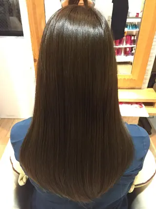 セミロング カラー 杉本 らなのヘアスタイル