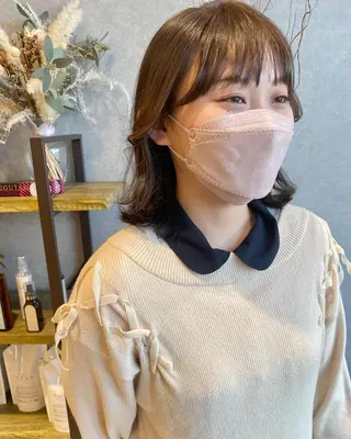 ショート カラー パーマ メンズ キッズ マツエク・マツパ 山本 銘子のヘアスタイル