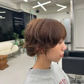 ショート パーマ ロング/ショート パーマ/田中育斗のヘアスタイル