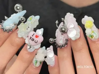 ネイル WOLTOKYO池袋 🌙韓国ワンホンのネイルデザイン