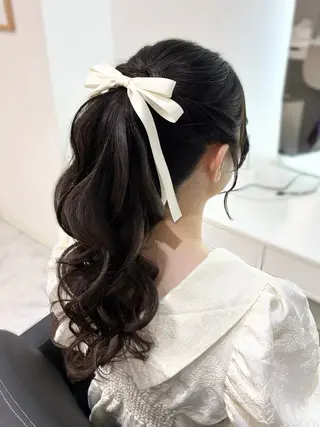ロング ヘアアレンジ ヘアセット専門店 Rのヘアスタイル