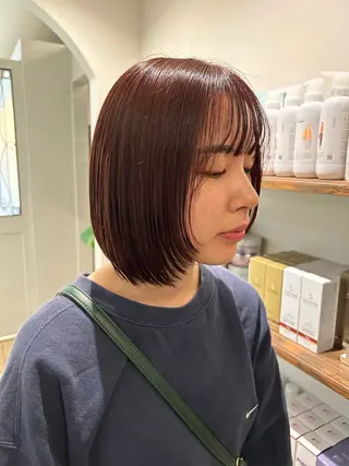 ミディアム 【艶ｶﾗｰ/ｼｮｰﾄ 】田原 愛菜🐯のヘアスタイル