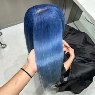 ロング カラー 💫艶ハイトーン×髪 質改善💫リュウトのヘアスタイル