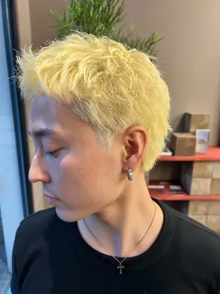 ショート カラー メンズ 小笠原悠斗 /メンズヘアのヘアスタイル