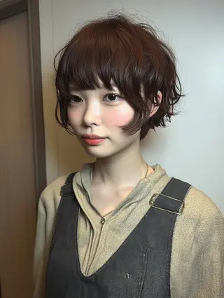 ショート パーマ デジタルパーマ/ボブ 表参道/さえのヘアスタイル