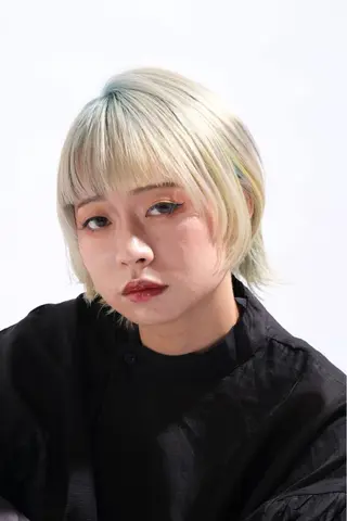 ショート カラー 透明感カラーショート ボブツムギ♡のヘアスタイル