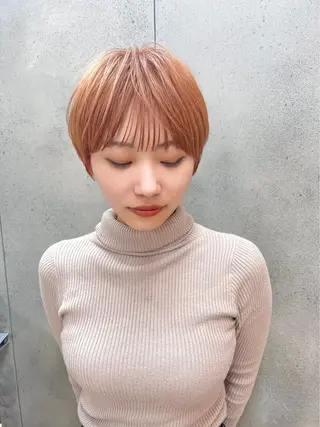 ショート 渋谷  中性ヘア あかりのヘアスタイル