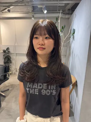 セミロング ヘアアレンジ 新宿/顔周りカット +レイヤー=しずく♩のヘアスタイル