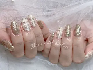 ネイル エツメ💅 長さ出し🎀デザインのネイルデザイン