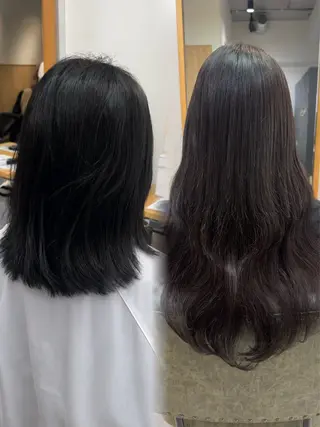 ロング カラー ヘアアレンジ 髪質改善縮毛矯正/ エクステ/ひふみ🌛のヘアスタイル