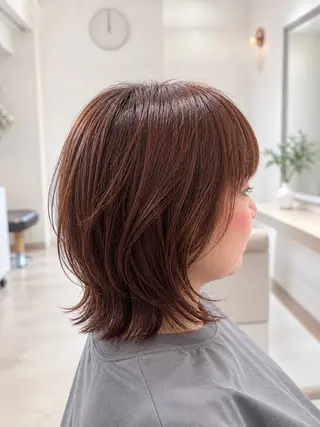ミディアム カラー Ouchi Ayumiのヘアスタイル
