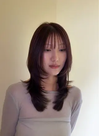 セミロング 한국에English OK🌼unaのヘアスタイル