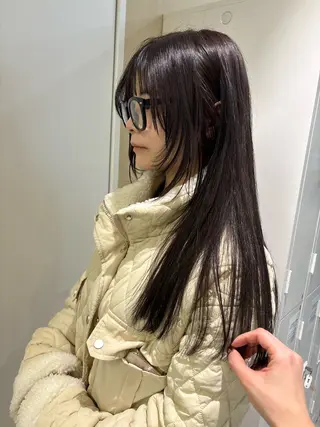 セミロング カラー ヘアアレンジ 💟Opus // Mizuki🐕のヘアスタイル