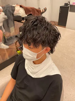 パーマ メンズ 京都河原町 メンズパーマ助川龍哉のヘアスタイル